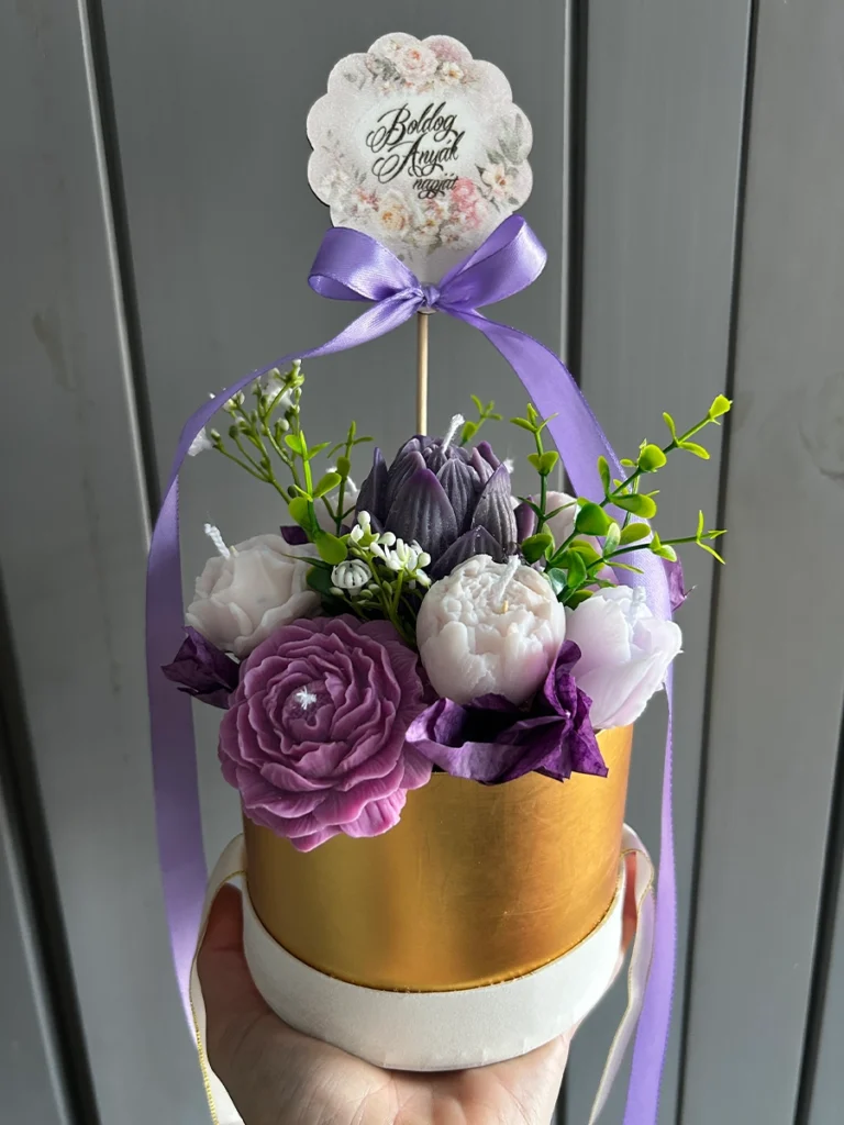 Gyertyavirágok boxban